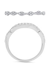 superb teensy brilliant round cut white gold children's ring